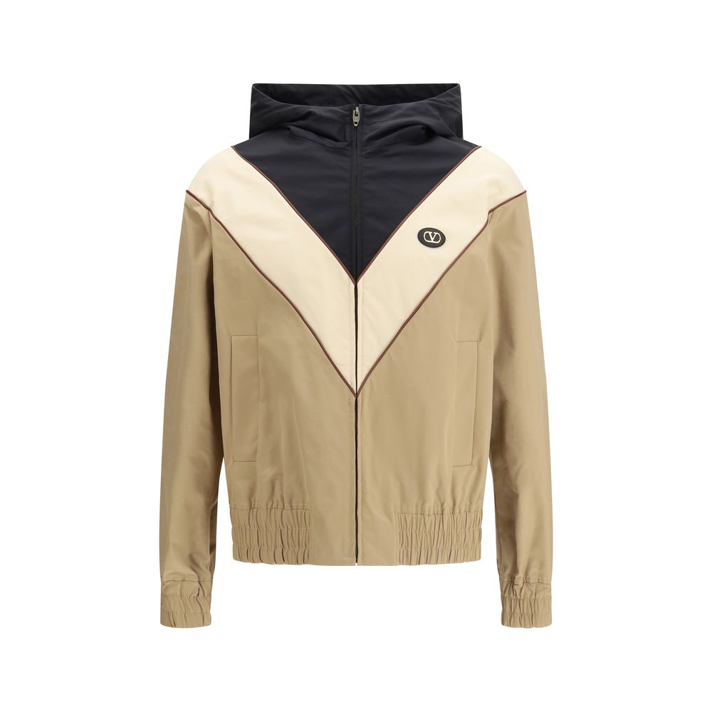 Valentino Multicolor Polyester Shell Jacket with VLogo
