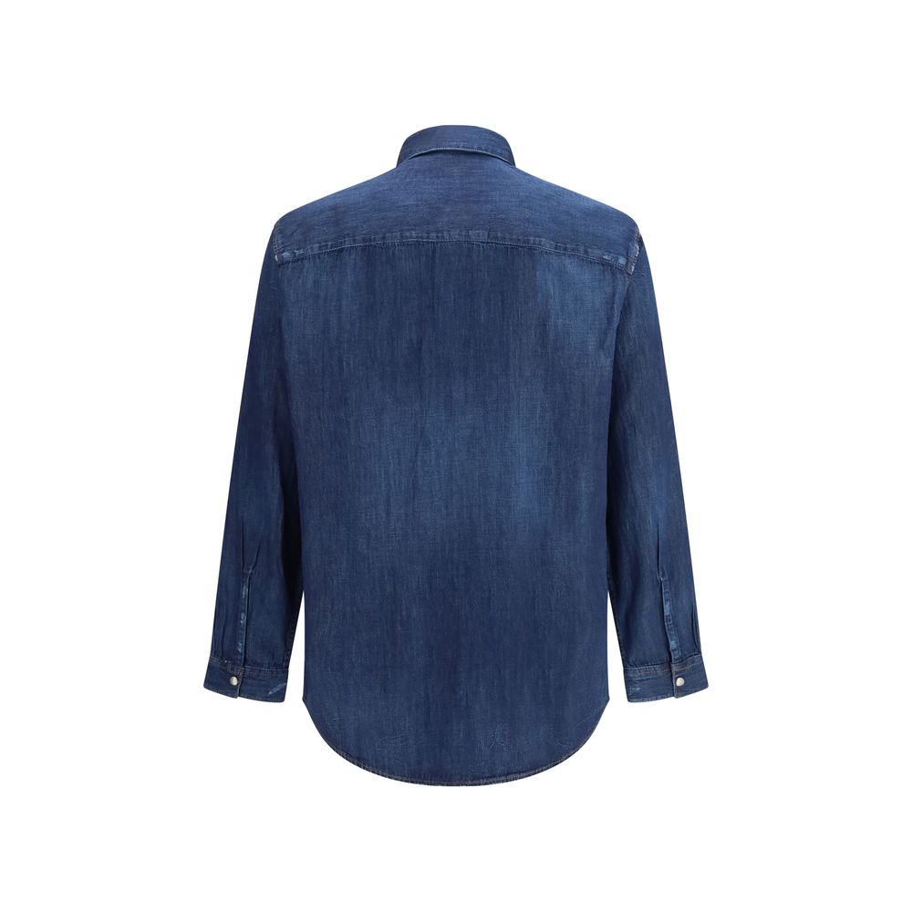 Chemise en denim bleu Diesel