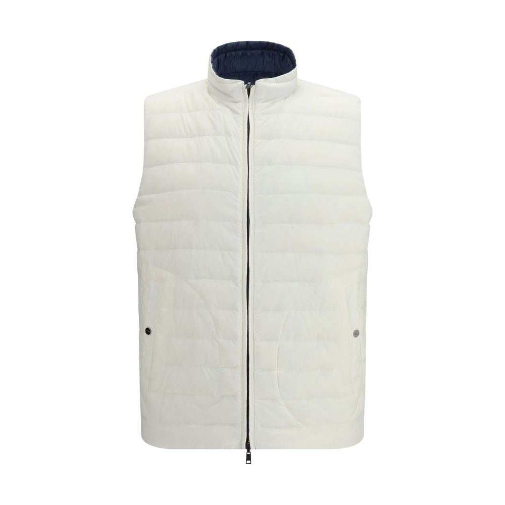 Herno Witte Polyamide Mouwloos Jack