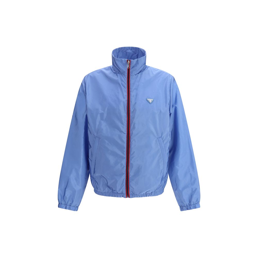 Veste Prada bleu clair en polyamide recyclé