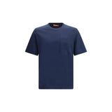 Cruna Blue Cotton T-Shirt - Regular Fit Crew Neck