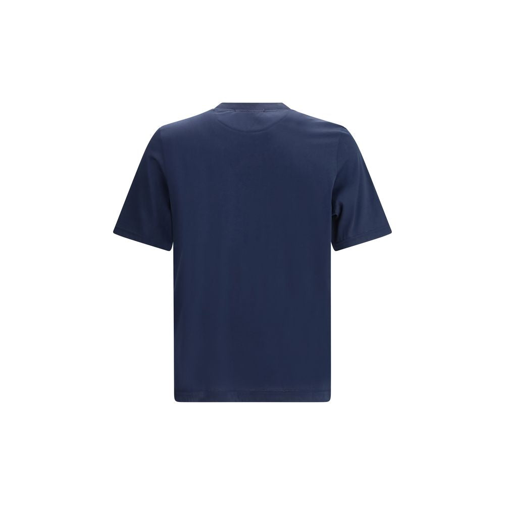 Cruna Blue Cotton T-Shirt - Regular Fit Crew Neck