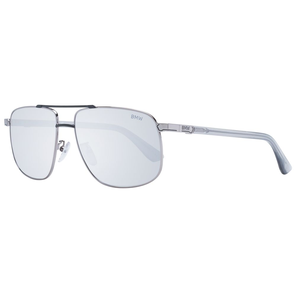 BMW Gray Metal Aviator Sunglasses for Men