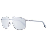 BMW Gray Metal Aviator Sunglasses for Men