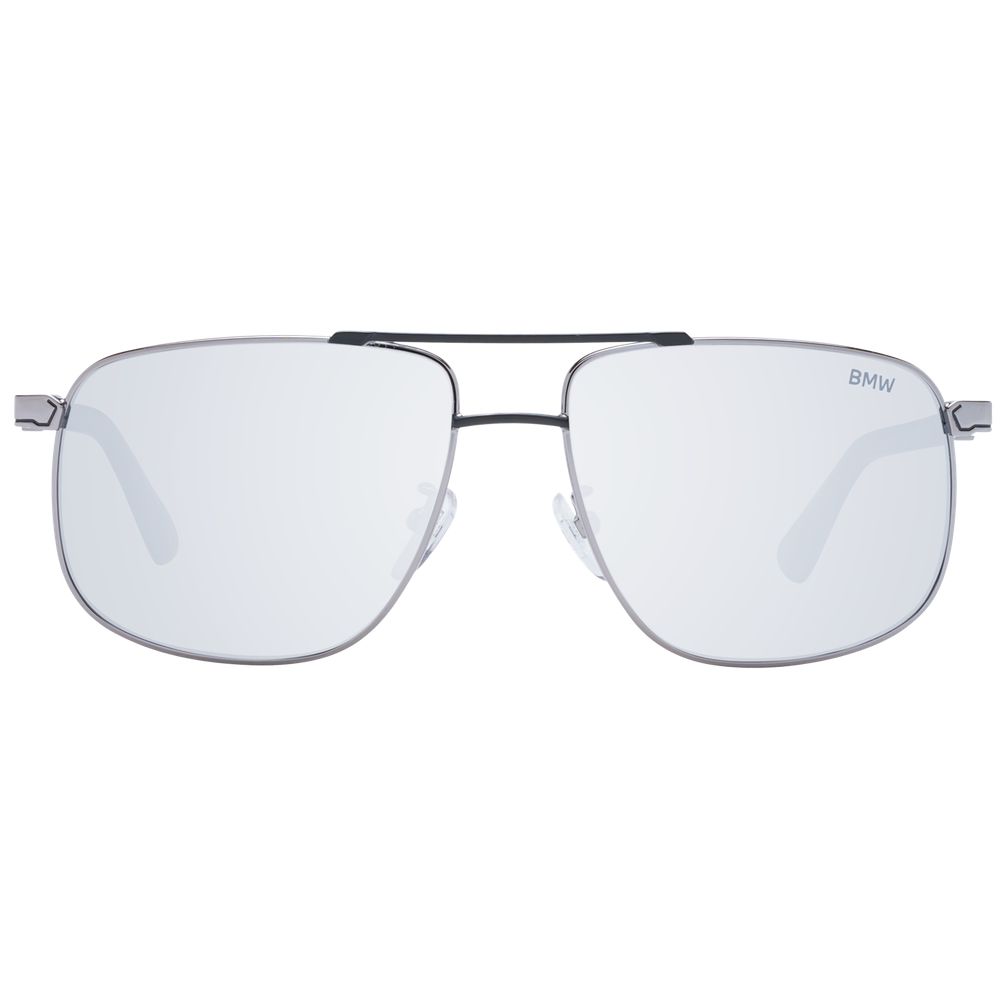BMW Gray Metal Aviator Sunglasses for Men