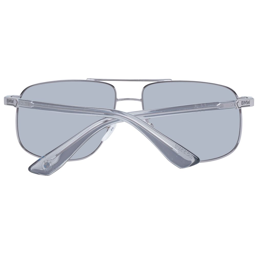 BMW Gray Metal Aviator Sunglasses for Men