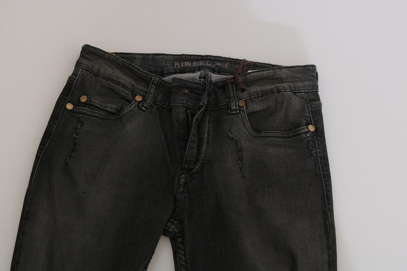 PLEIN SUD Jenius Black Washed Low Waist Skinny Denim Jeans