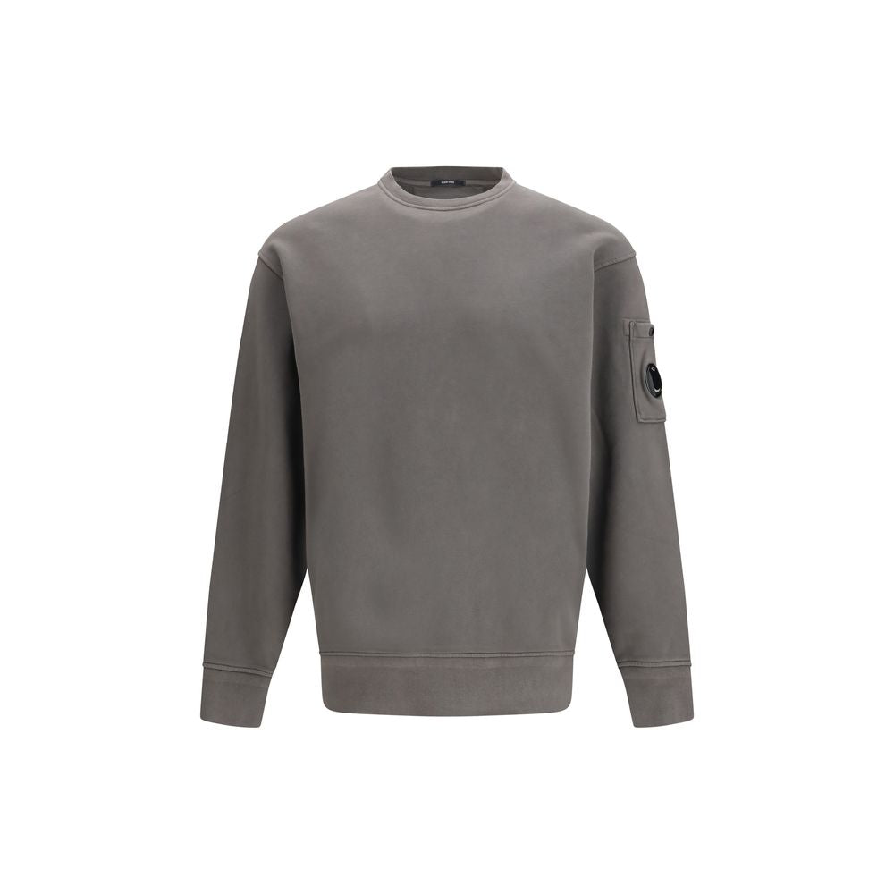 C.P. Company Bicolor Cotton Sweatshirt - Diagonal Raised Fleece