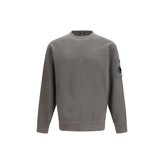 C.P. Company Bicolor Cotton Sweatshirt - Diagonal Raised Fleece