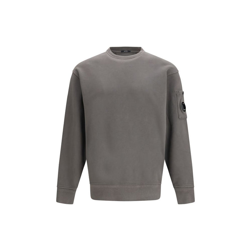 C.P. Company Bicolor Cotton Sweatshirt - Diagonal Raised Fleece