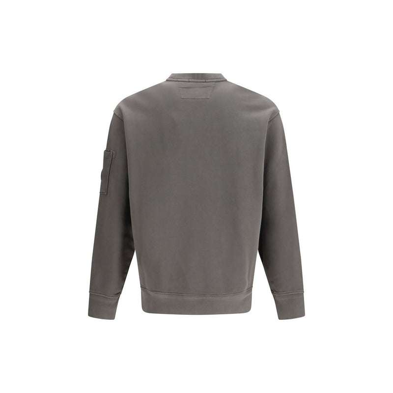 C.P. Company Bicolor Cotton Sweatshirt - Diagonal Raised Fleece