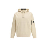 C.P. Company Beige Cotton Sweatshirt - Diagonal Raised Fleece