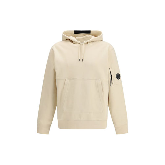 C.P. Company Beige Cotton Sweatshirt - Diagonal Raised Fleece