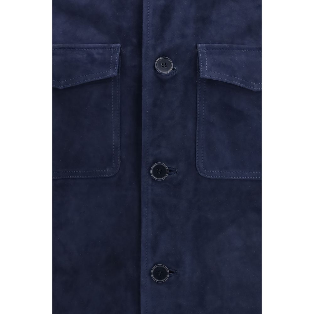 Salvatore Santoro Blauw Kalfsleer Bos Taurus Shell Jack