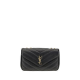 Saint Laurent LouLou Black Calf Leather Shoulder Bag