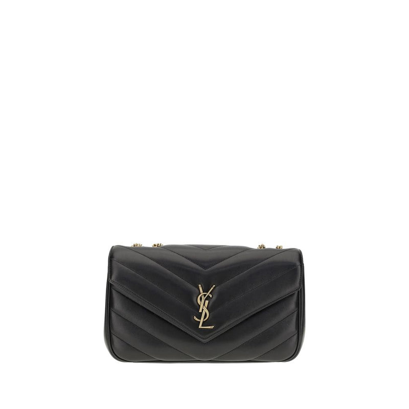 Saint Laurent LouLou Black Calf Leather Shoulder Bag