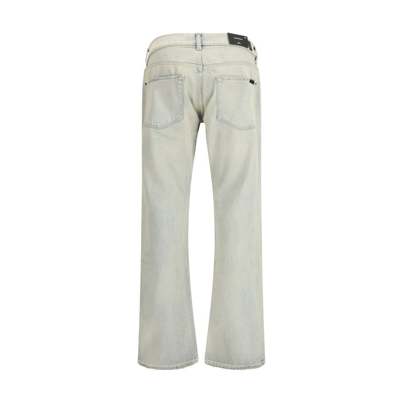 7FOR Cream Cotton Bootcut Jeans for Men - Stylish & Versatile