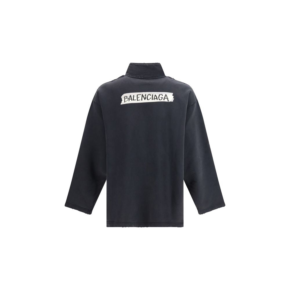 Sweat-shirt Balenciaga en coton noir