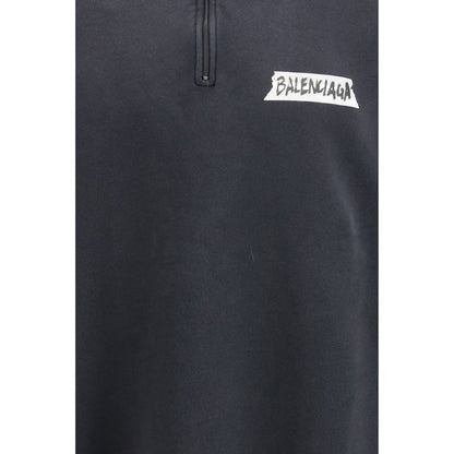 Sweat-shirt Balenciaga en coton noir