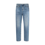 Jean slim en coton bleu clair Gucci