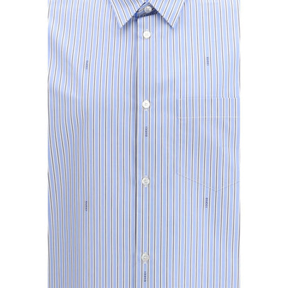 Chemise Gucci bleu clair en coton à motifs