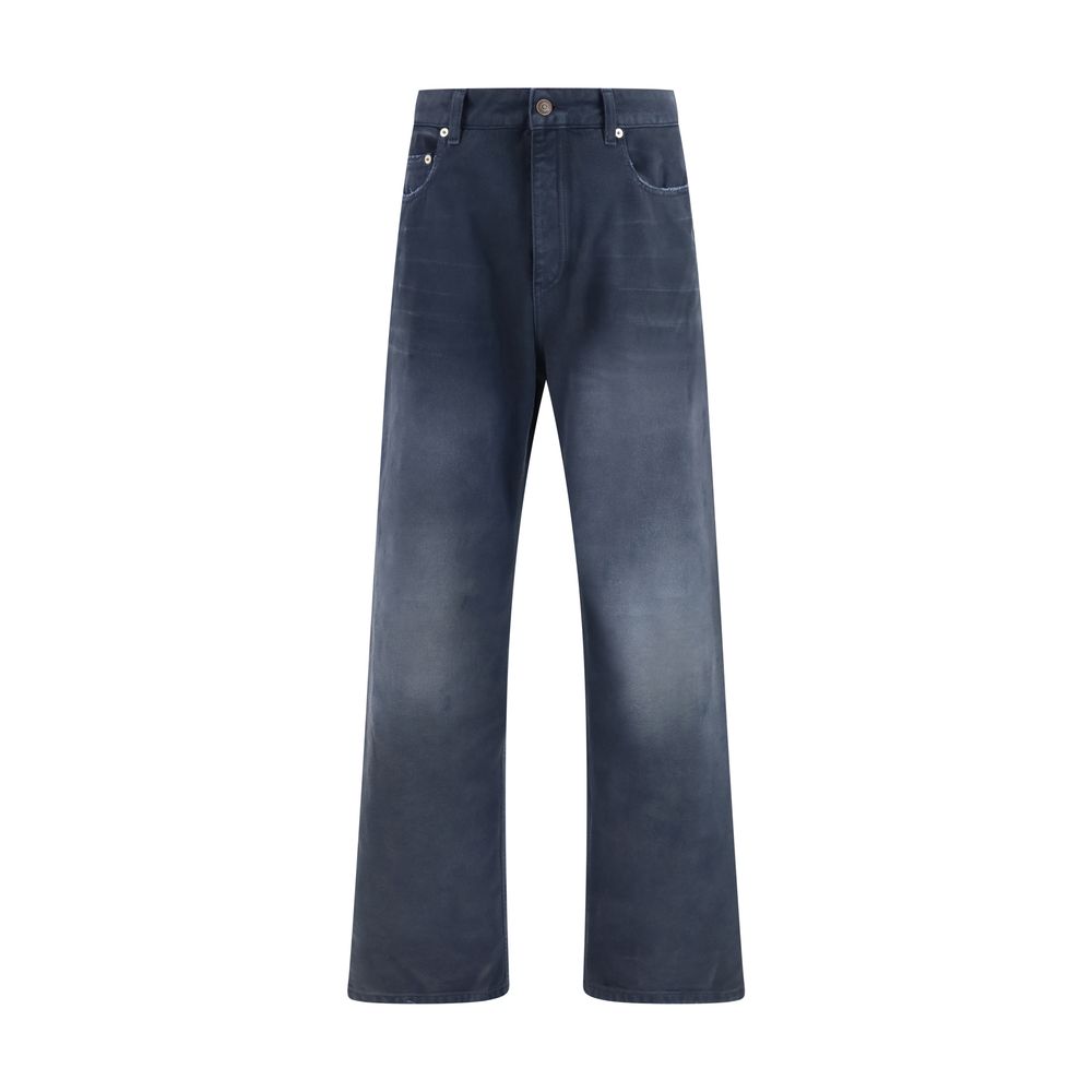 Bermuda en coton bleu Balenciaga