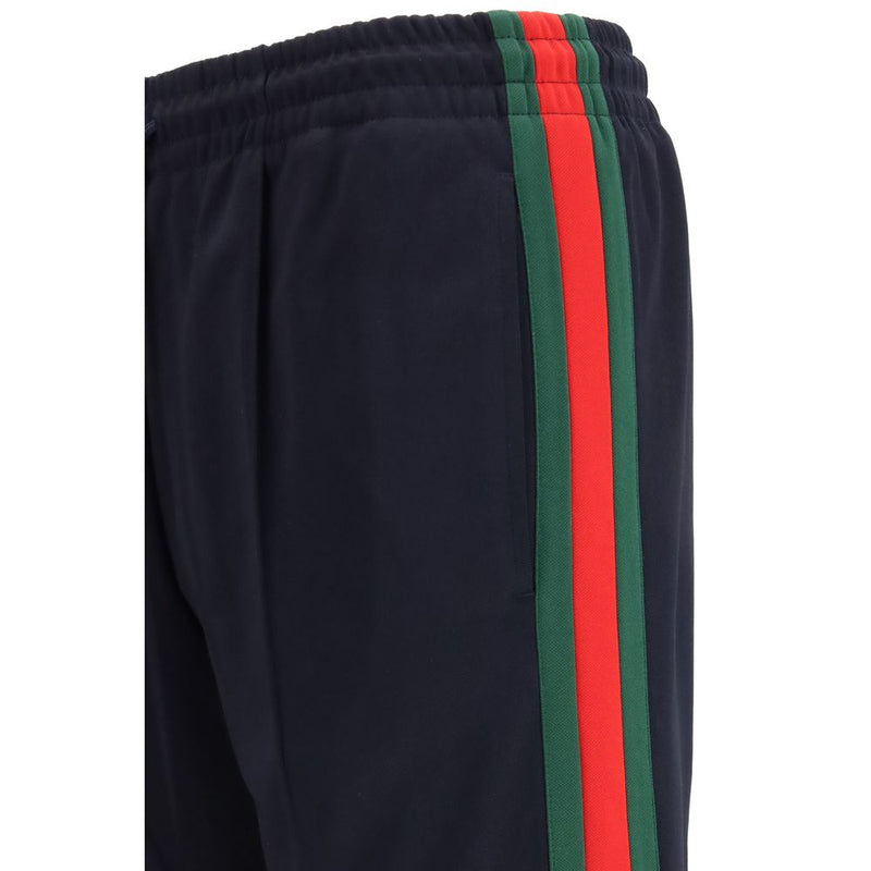 Pantalon de jogging Gucci bleu en polyester (pantalon de sport)