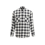 Amiri Black Cotton Oversized Plaid Shirt