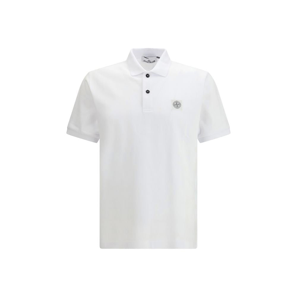 Stone Island Witte Katoenen Polo