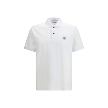 Stone Island Witte Katoenen Polo