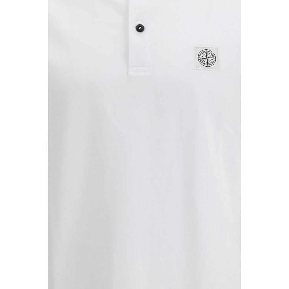 Stone Island Witte Katoenen Polo