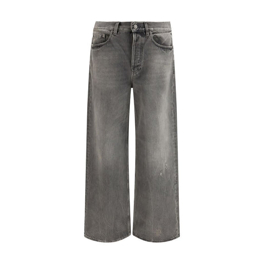 Golden Goose Parker Gray Cotton Relaxed Fit Jeans for Men
