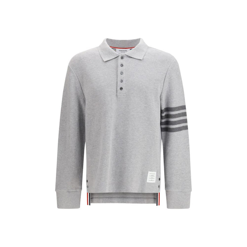 Thom Browne grijs katoenen poloshirt