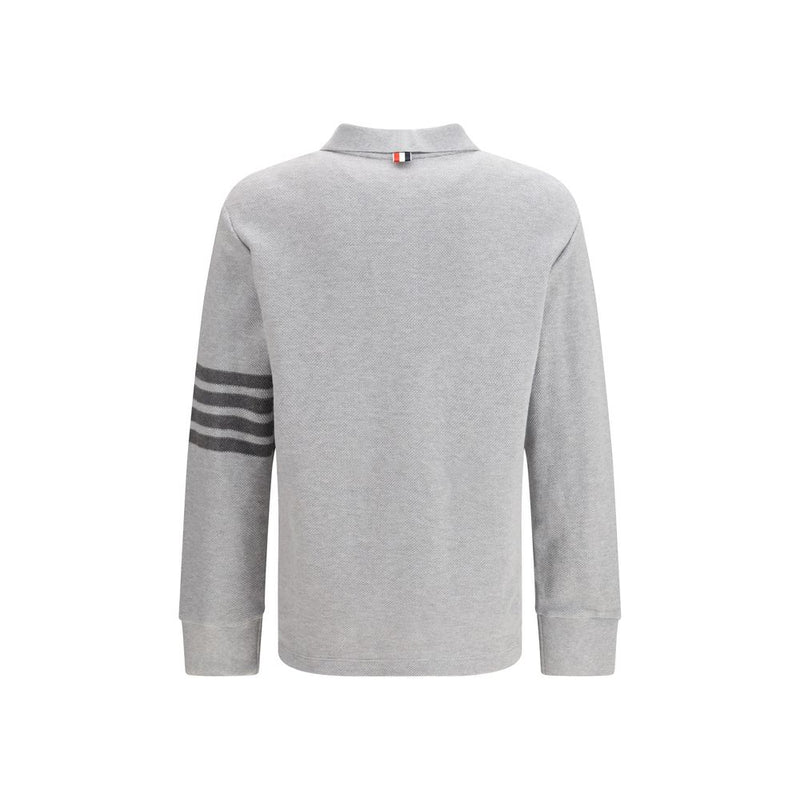 Thom Browne grijs katoenen poloshirt