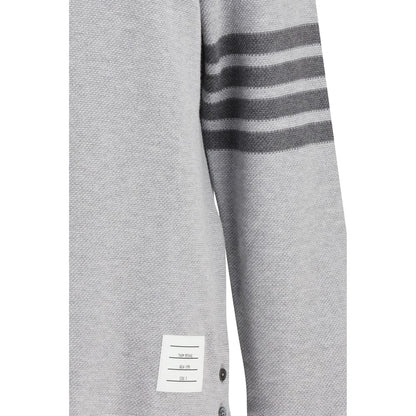 Thom Browne grijs katoenen poloshirt