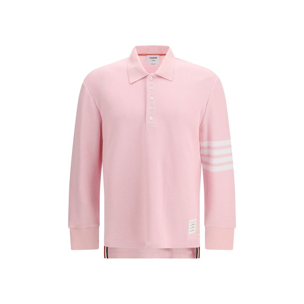 Thom Browne Multicolor Cotton Polo Shirt - 4-Bar Design