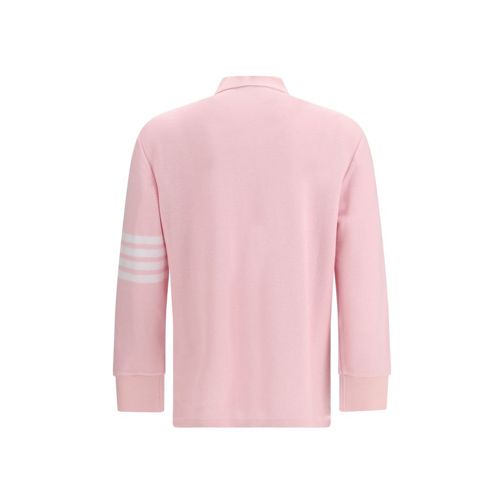 Thom Browne Multicolor Cotton Polo Shirt - 4-Bar Design