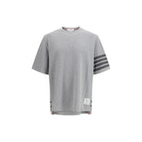 Thom Browne Gray Cotton Sportswear T-Shirt for Men
