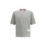 Thom Browne Gray Cotton 4-Bar Sportswear T-Shirt