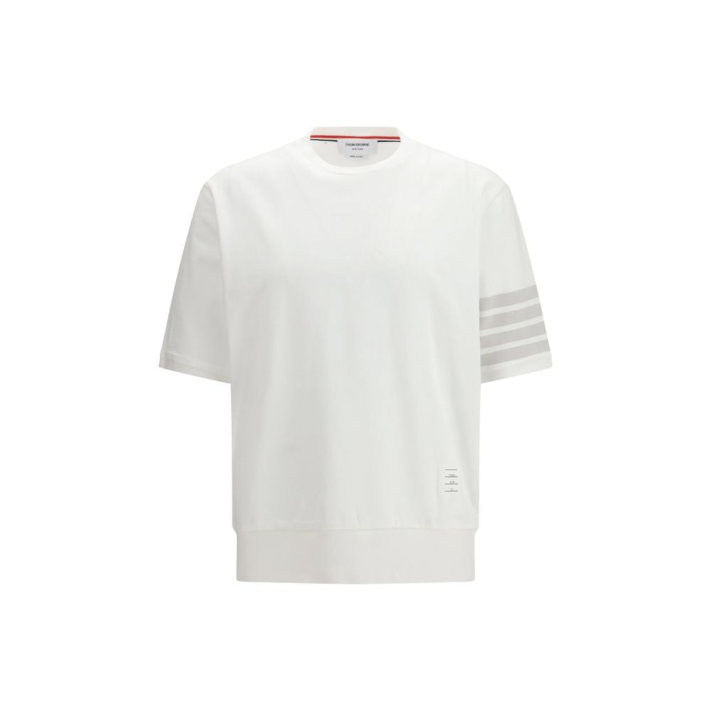 Thom Browne White Cotton 4-Bar Sportswear T-Shirt