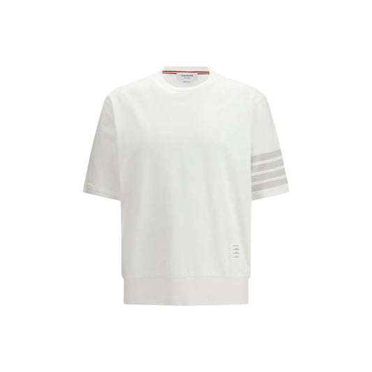 Thom Browne White Cotton 4-Bar Sportswear T-Shirt