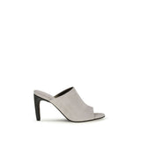 Brunello Cucinelli Gray Calf Leather Bos Taurus Mules for Women