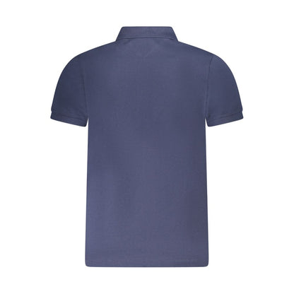 Polo Tommy Hilfiger bleu en coton pour homme