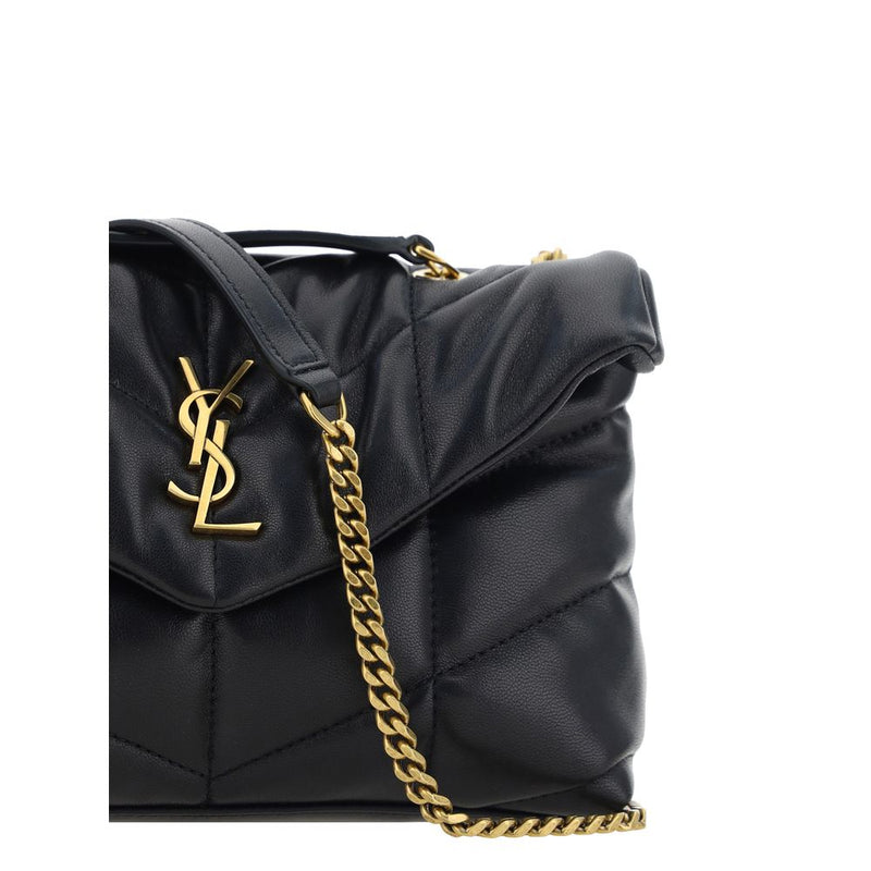 Sac bandoulière Saint Laurent Aries en agneau noir Ovis Avis