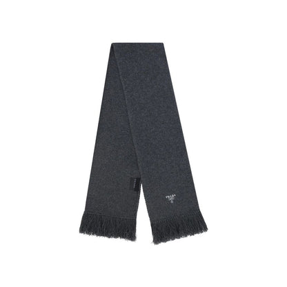 Écharpe en cachemire gris Prada