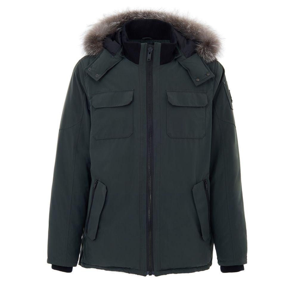 Moose Knuckles Green Nylon Parka - Technical Fabric Jacket