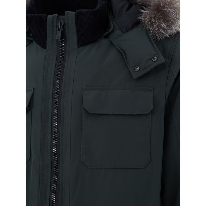 Moose Knuckles Groene Nylon Parka