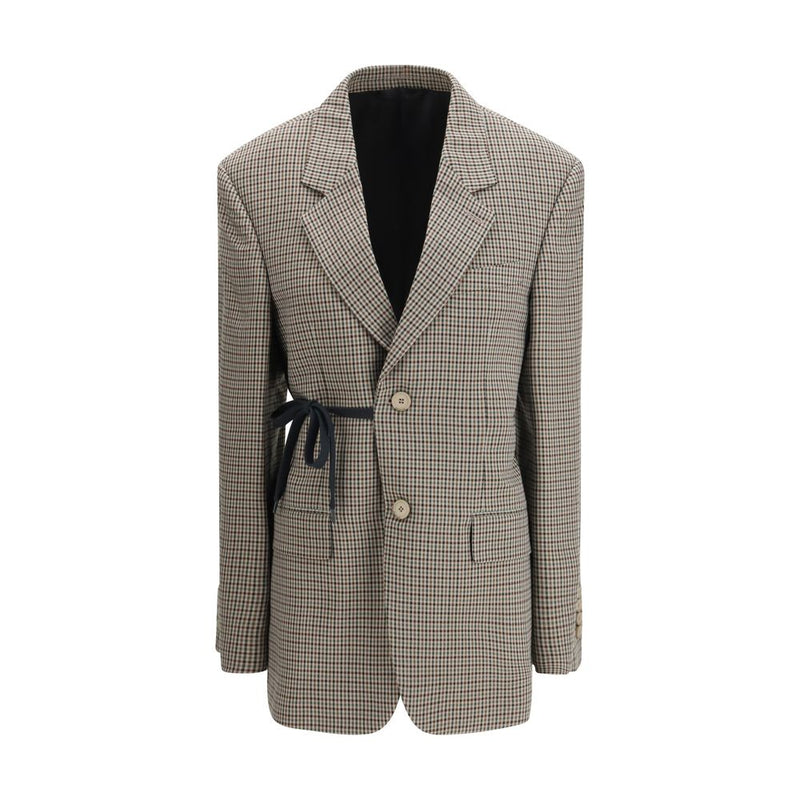 Balenciaga Multicolor Lyocell Coat - Vichy Jacket for Women