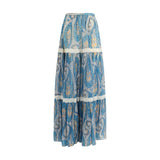 Etro Multicolor Silk Long Skirt - Élégance Effortless
