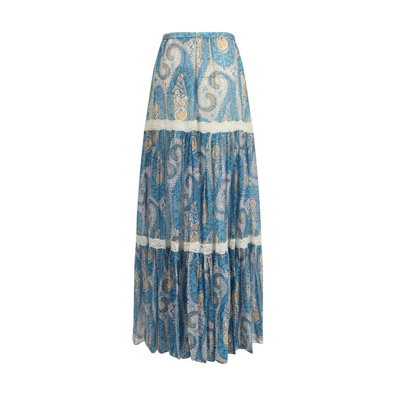 Etro Multicolor Silk Long Skirt - Effortless Elegance